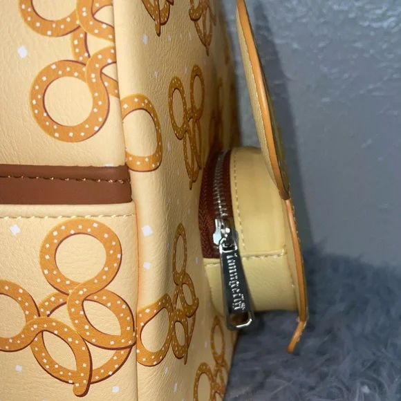 Loungefly Disney Parks Mickey Mouse Pretzel Backpack - Picture 4 of 5